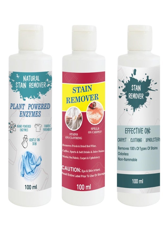 TOOVUS Stain Remover Combo Pack of Shirt, Red and Sky Stain Remover | Multi-Surface Cleaning Solution for Clothes, Fabrics, Upholstery (100 g Each) - Image 1